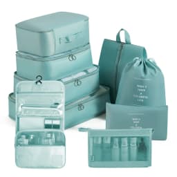 Travel Storage Bags Set 7/8/9/10-Piece Digital Toiletries Organizer Suitcase Packing Cubes for Clothes Shoes Clothes Tidy Pouch