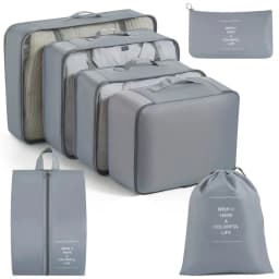 Travel Storage Bags Set 7/8/9/10-Piece Digital Toiletries Organizer Suitcase Packing Cubes for Clothes Shoes Clothes Tidy Pouch