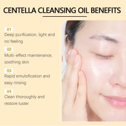 Centella Facial Care Combo Gentle Soothing Makeup Remover Oil Centella Cleanser Centella Serum Set for Sensitive Skin Daily Care