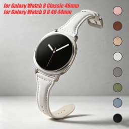 Slim Leather Strap for Samsung Galaxy Watch 9 8 40 44mm Band Wrist Women Bracelet for Samsung Galaxy Watch 9 8 8 Classic 46mm