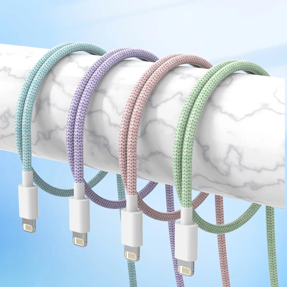 USB Cable For iPhone 14 13 12 11 Pro Max Xs 8 Plus iPad Macbook Wire 3A Fast Charging USB A Data Cord for iPhone Wire