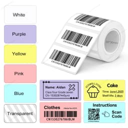 X2 Label Paper Roll Adhesive Label Sticker Tape 40*30mm 50*30mm Compatible Marklife P50 Phomemo M110 M220 200 E210 Label Printer