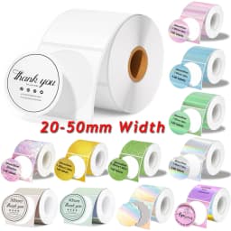 1Roll Label Sticker Self-Adhesive Thermal Paper,Suit for M110 M220 M200 E210 P50 DETONG P1 WP9520 Munbyn Nelko PM220 MiniPrinter