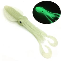 12cm/15cm/18cm Fishing Soft Lure Luminous/UV Squid Jig Fishing Tuna Lures Octopus Skirts Sea Fishing Wobbler Bait Lure Leurre