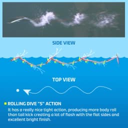 Noeby Blue Vortex Floating Stickbait Fishing Lure 160mm 46g Artificial Hard Bait for GT Tuna Kingfish Saltwater Fishing Lure