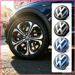 4PCS Car Badge Emblem Wheel Center Hub Caps Rim Hubcap Cover For VW Polo Golf-4 5 6 7 MK5 MK6 MK7 Tiguan Passat 3B7 601 171