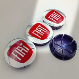 4pcs 48.5/50mm FIAT Car Wheel Center Caps Emblem Badge Wheel Center Hub Caps Badge Rim Cover Emblem