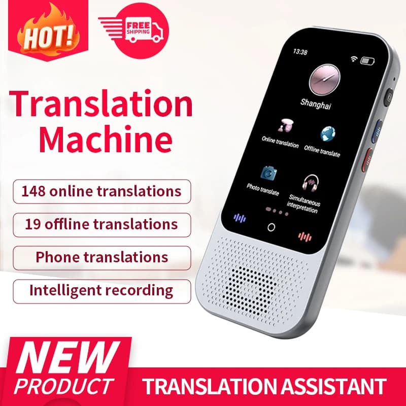Language Translator Device Support 138 Languages Translation Device AI Translator with ChatGPT Offline Photo Voice Translator