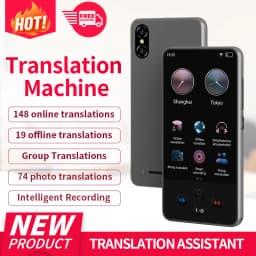S85 Pro 4‑Inch Touch‑Screen Language Translator Device,138 Languages,Voice Video Recording,Offline Translation,8GB 2000mAh
