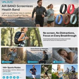 VALDUS Air Band Smart Bracelet Man Woman Heart Rate Blood Pressure Sleep Calorie Fitness Tracker Waterproof NFC New Smartwatch