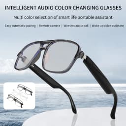Koipsse Smart Glasses Double Beam Frame High Value Photochromic Lens Sunglasses Suitable for Men and Women Outdoor Holiday Gifts