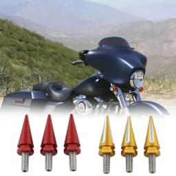 3xMotorcycle Windscreen Windshield Trim Screw Bolts Black/Chrome/Red/Blue/Gold For Harley Touring Electra Street Glide 96-2013
