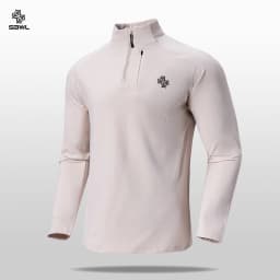 SBWL Autumn/Winter New Men's Outdoor Sports With a Base Shirt Running Skiing Mountaineering Fitness Sports Long Sleeve T-Shirt