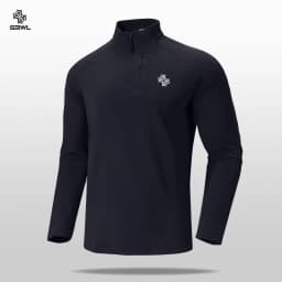 SBWL Autumn/Winter New Men's Outdoor Sports With a Base Shirt Running Skiing Mountaineering Fitness Sports Long Sleeve T-Shirt