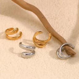 Fashion Women's Piercless Ear Clip Earring Classic Gold Color Trendy Earcuff Earrings Girl Gift Simple Daily Wear Jewelry