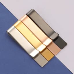 5Pcs/Lot Stainless Steel Mirror Polish Tie Clip Brushed Money Clip Cash Clamp Portable Party Business Simple DIY Accessories