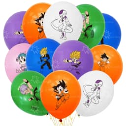 12/24pcs Dragoned Ball Goku Balloons Birthday Party Decoration Latex Balloon Monkey King Goku Party Favors Supplies Air Globos