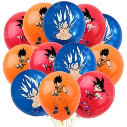 12/24pcs Dragoned Ball Goku Balloons Birthday Party Decoration Latex Balloon Monkey King Goku Party Favors Supplies Air Globos