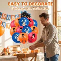 12/24pcs Dragoned Ball Goku Balloons Birthday Party Decoration Latex Balloon Monkey King Goku Party Favors Supplies Air Globos