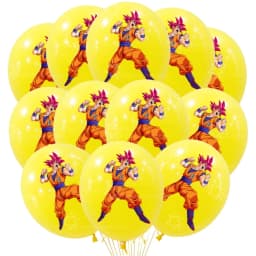 12/24pcs Dragoned Ball Goku Balloons Birthday Party Decoration Latex Balloon Monkey King Goku Party Favors Supplies Air Globos