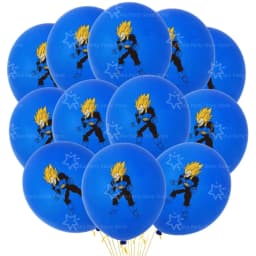 12/24pcs Dragoned Ball Goku Balloons Birthday Party Decoration Latex Balloon Monkey King Goku Party Favors Supplies Air Globos