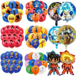 12/24pcs Dragoned Ball Goku Balloons Birthday Party Decoration Latex Balloon Monkey King Goku Party Favors Supplies Air Globos