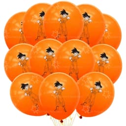 12/24pcs Dragoned Ball Goku Balloons Birthday Party Decoration Latex Balloon Monkey King Goku Party Favors Supplies Air Globos