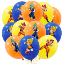 12/24pcs Dragoned Ball Goku Balloons Birthday Party Decoration Latex Balloon Monkey King Goku Party Favors Supplies Air Globos