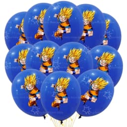 12/24pcs Dragoned Ball Goku Balloons Birthday Party Decoration Latex Balloon Monkey King Goku Party Favors Supplies Air Globos
