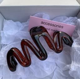 Women Girls 2026 Korean Sweet Irregular Colorful Jelly Wave Hair Claw Clip, Fashion Simple Headwear Hairpin