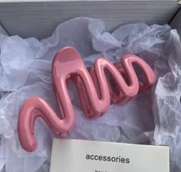 Women Girls 2026 Korean Sweet Irregular Colorful Jelly Wave Hair Claw Clip, Fashion Simple Headwear Hairpin