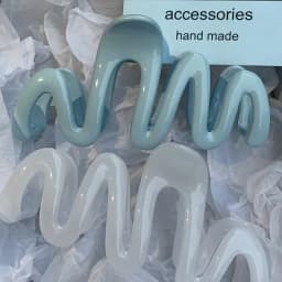 Women Girls 2026 Korean Sweet Irregular Colorful Jelly Wave Hair Claw Clip, Fashion Simple Headwear Hairpin