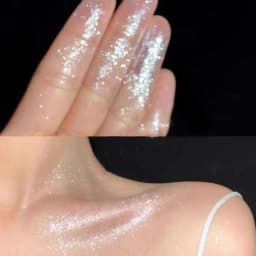 DIKALU Sparkling Fairy High Light Body Glitter Powder Clavicular Patting Powder Moonlight White Sparkling Powder Makeup