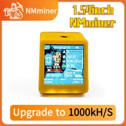 NMMiner Colorful Smart TV 1000KH/s Bitcoin Miner ESP32 BTC SOLO Lottery Silent Desktop Clock - Smart Gift for Tech Enthusiasts