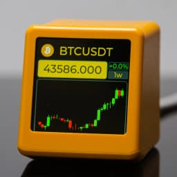 GeekMagic PRO BitCoin Cryptocurrency,Stocks,Futures,Currency Exchange Rate,Price Tracker Ticker,Time Clock Weather Display