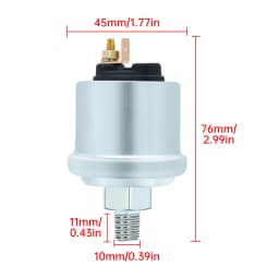 52mm Car Oil Pressure Gauge Sensors Modification 0-7 BAR Oil Pressure Meters for Truck Car 12V Oil Press Sensor M10x1 NPT1/8