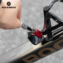ROCKBROS Bike Repair Tools Multifunctional Ratchet Wrench Set Compact Folding Combination Aluminum Bicycle Ratchet Tool Set