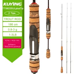 KUYING TETON Spinning Casting Rod For Fishing Lure Rods BFS Pole Carbon 0.8-8g 1-8lb FUJI Parts Baitcaster