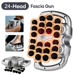 24-Heads Fascia Gun High-Frequency Vibration Body Massage Gun Back And Waist Massager Neck Shoulder Massager Muscle masajeador