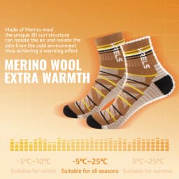 WRELS 1/2/3pairs Merino Wool Socks Warm Thermal Hiking Socks Cushion Sweat Wicking Breathable Compression Merino Wool Socks