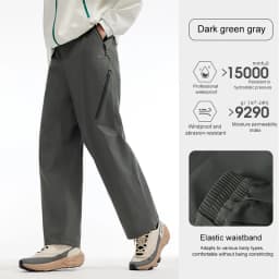 GOLDEN CAMEL Outdoor Hiking Pants Men Women Windproof Waterproof Breathable Wear-resistant Tear-resistant Hiking Soft Shell Trou