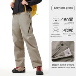 GOLDEN CAMEL Outdoor Hiking Pants Men Women Windproof Waterproof Breathable Wear-resistant Tear-resistant Hiking Soft Shell Trou