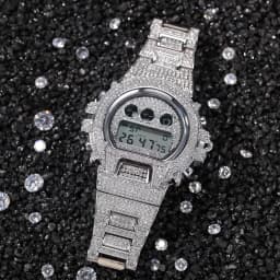 Hip Hop Full Iced Out Men Watches Stainless Steel Fashion Luxury Rhinestones Quartz Square Wristwatches Business Watch