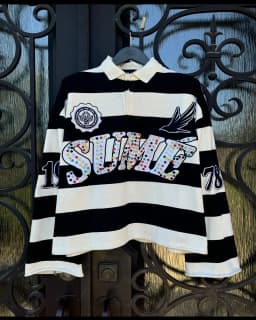 Men Women Hip Hop Harajuku Splice Long Sleeved T-shirt Letter Embroidery Stripe Patchwork TShirt Y2k Tops O Neck Men Clothing