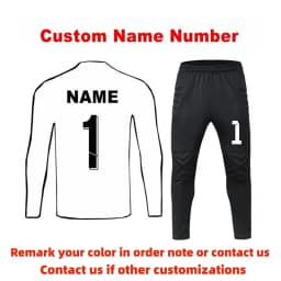 Adult Kids Football Goalkeeper Jerseys Tracksuit Custom Men Soccer Goalie Tracksuit Long Sleeve Uniform Boy Gatekeeper Outfit