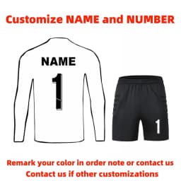 Adult Kids Football Goalkeeper Jerseys Tracksuit Custom Men Soccer Goalie Tracksuit Long Sleeve Uniform Boy Gatekeeper Outfit