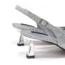 Venus Chan Italian Shoes and Bags Matching Set 2024 Silver Color Rhinestone Fashion High Heels for Women Pointed Toe Pumps