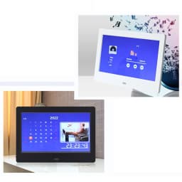 7 Inch HD Digital Photo Frame Full-View Screen Video Photo Electronic Album Support Music/Video/Photo Calendar Clock