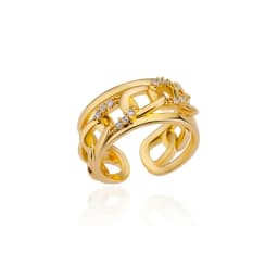 Gold Color Stainless Steel Colored Imitation jade heart-Shaped Opening Ring For Women Adjustable Charm Finger Ring Jewelry Gift