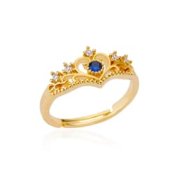 Gold Color Stainless Steel Colored Imitation jade heart-Shaped Opening Ring For Women Adjustable Charm Finger Ring Jewelry Gift